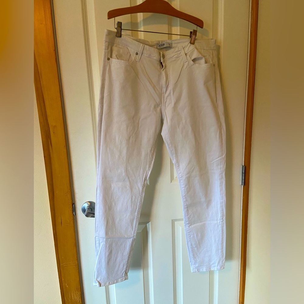 White jeans. “Just black” . Size 33.